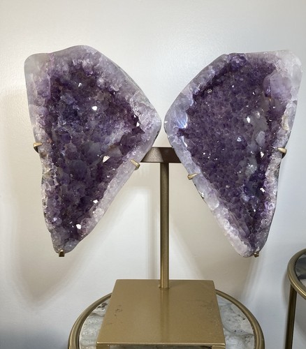 Amethyst butterfly geode - butterfly,