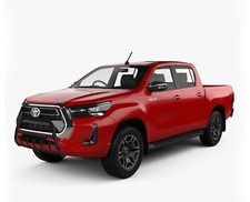 TOYOTA HILUX BLACK STEEL AXLE NUDGE BAR BULL BAR A-BAR 2020 ONWARDS