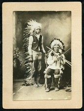 c1890s CABINET CARD NATIVE