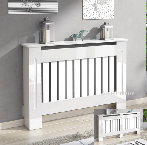 Gloss white radiator cover - gloss,