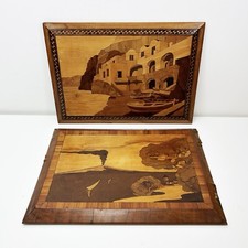 X2 Vintage Marquetry Inlaid