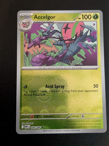 Pokémon tcg accelgor 009 - accelgor, 009/086