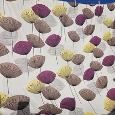 Sanderson Pair Dandelion Clocks Lined Curtains 62" W X 54" L