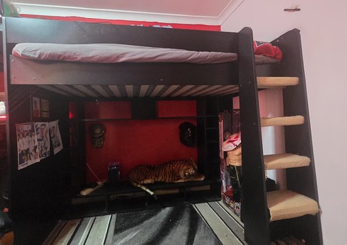 Single high sleeper - sleeper, bed