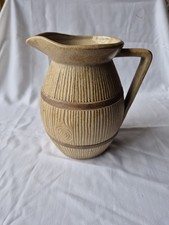 VINTAGE 1950's DEE CEE HARTROX YORKSHIRE ENGLAND STONEWARE BARREL JUG BACKSTAMP