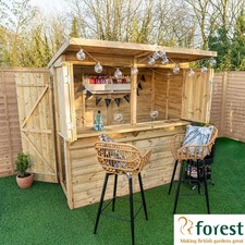 Forest garden wooden bar - garden,
