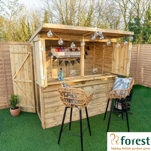Forest garden wooden bar - forest,