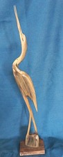 HandCarved Horn Heron On