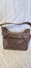 Lakeland Fine Leather Dark Brown Leather Handbag Shoulder Bag