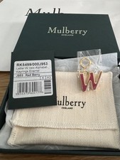 Mulberry Letter W Bag Charm