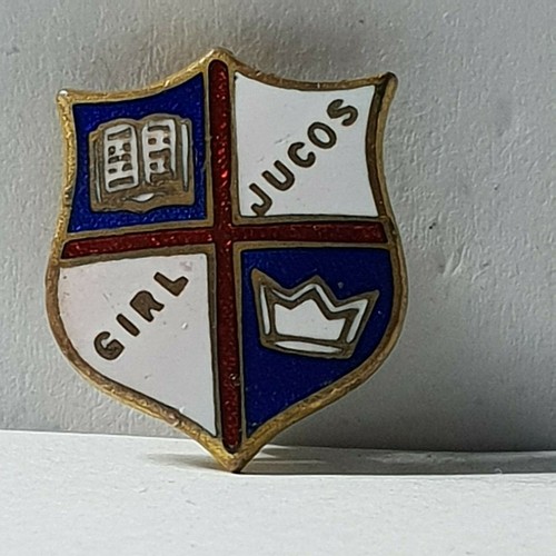 Girl jucos enamel sheild badge - girl,