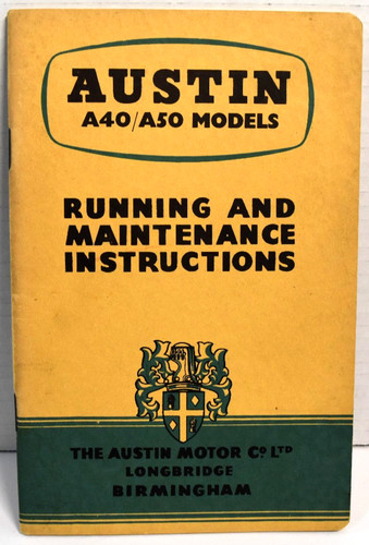 Austin a40 a50 models running - austin, a40/a50