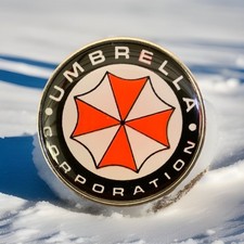Resident Evil ~ Umbrella Corporation Enamel Pin Badge. B2