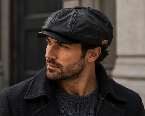 Major genuine leather newsboy - genuine,