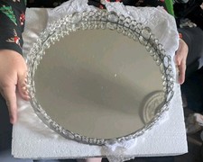 Pretty Silver Mirrored Tray