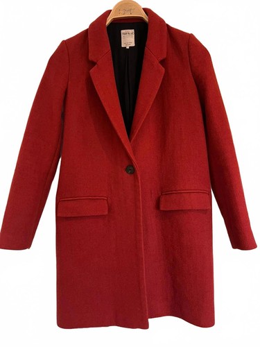 Zara wool red coat - size, s