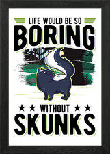 Skunk Lover Framed Wall Art