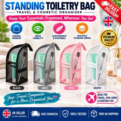 Standing toiletry bag - toiletry,