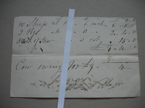 Antique 1871 handwritten - antique,