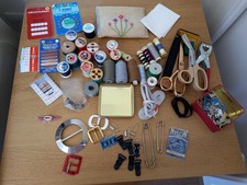JOB LOT BUNDLE VINTAGE HABERDASHERY SEWING ITEMS Pinking Shears Craft sewing ETC