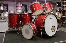 Ludwig Vintage 1960s Hollywood Outfit Drum Kit (April 1967)  Red Sparkle MINT