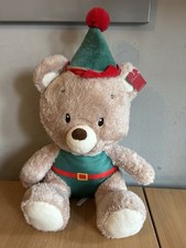 Clinton’s Christmas Elf Teddy Bear Plush Soft Toy With Tag 17”