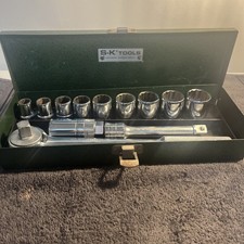  Vtg SK Tools 12 Pc 1/2" Drive