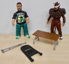 WWE - Hornswoggle vs El Torito wrestling figures w/ WEE-LC accessories - Mattel