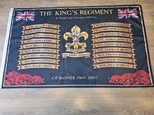 King regiment banner - king's,