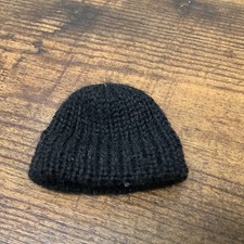 Vintage Action Man Black Knitted Wool Hat Polar Explorer