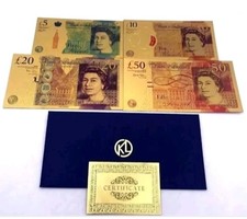 Gold foil full set banknotes - foil,