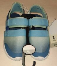 New TU Boys Blue Summer Lightweight Open Back Trainers Size UK 12 Kids