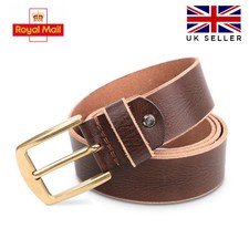 Leather Mens Belt Belts Real