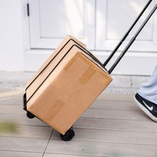 Folding Dolly Lightweight Hand Truck Collapsible Sack Cart Wheels Barrow Trolley