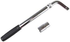 EXTENDABLE HEAVY DUTY CAR WHEEL BRACE SOCKET TYRE NUT WRENCH 17 19 MM UK
