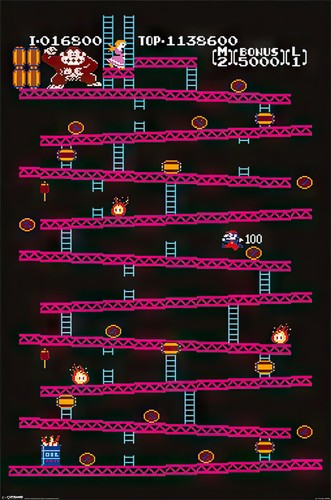 Donkey kong gaming poster - kong,