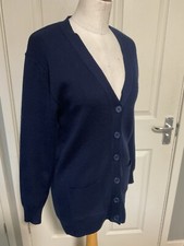 Vintage Boyd Cooper Navy Blue Boyfriend Cardigan Size XS 10