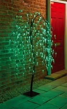5ft Solar Powered Weeping Willow Tree Garden Outdoor Lighting Decoration 240 LED