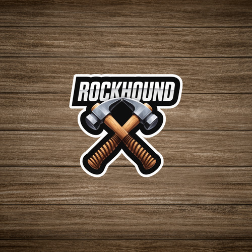 Rockhound sticker hammer - sticker,