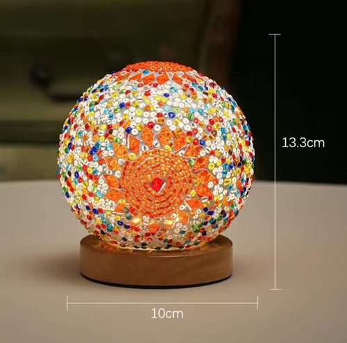 Bohemian mosaic glass - glass, led