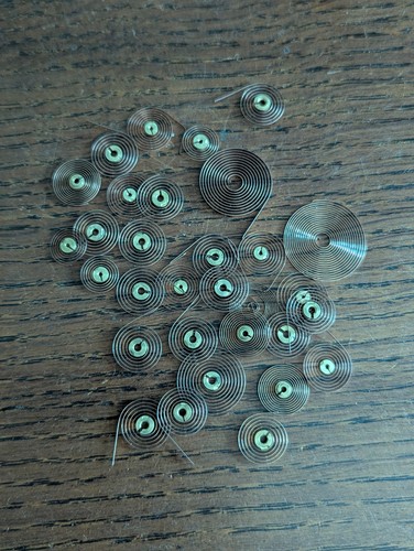 Clock brass hairsprings - clock, new