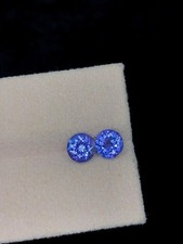 Violet Blue Tanzanite Pair For
