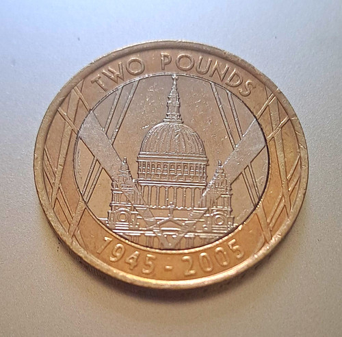 2005 two pounds end of - uk,