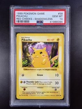 PSA 10 Red Cheeks Pikachu