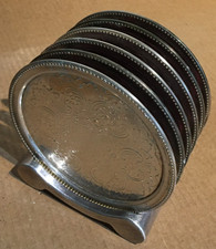 Silver plated placemat/coaster  set