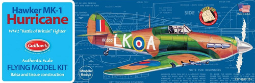 Guillow hawker 1 - guillow's, mk-1