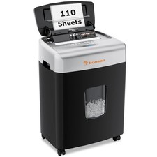 110 Sheet Auto Feed Office Paper Shredder 30 Mins Continuous Micro Cut Heavy
