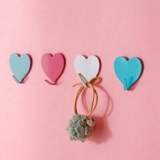 1/5pcs Cute Heart Shape Hooks