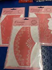 Craft Card Making 3 Vellum Pricking/Embossing Stencils 