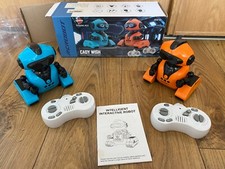 VATOS R22 RC Robot Toys 2 X Rechargeable Remote Control Robots *MISSING CHARGER*